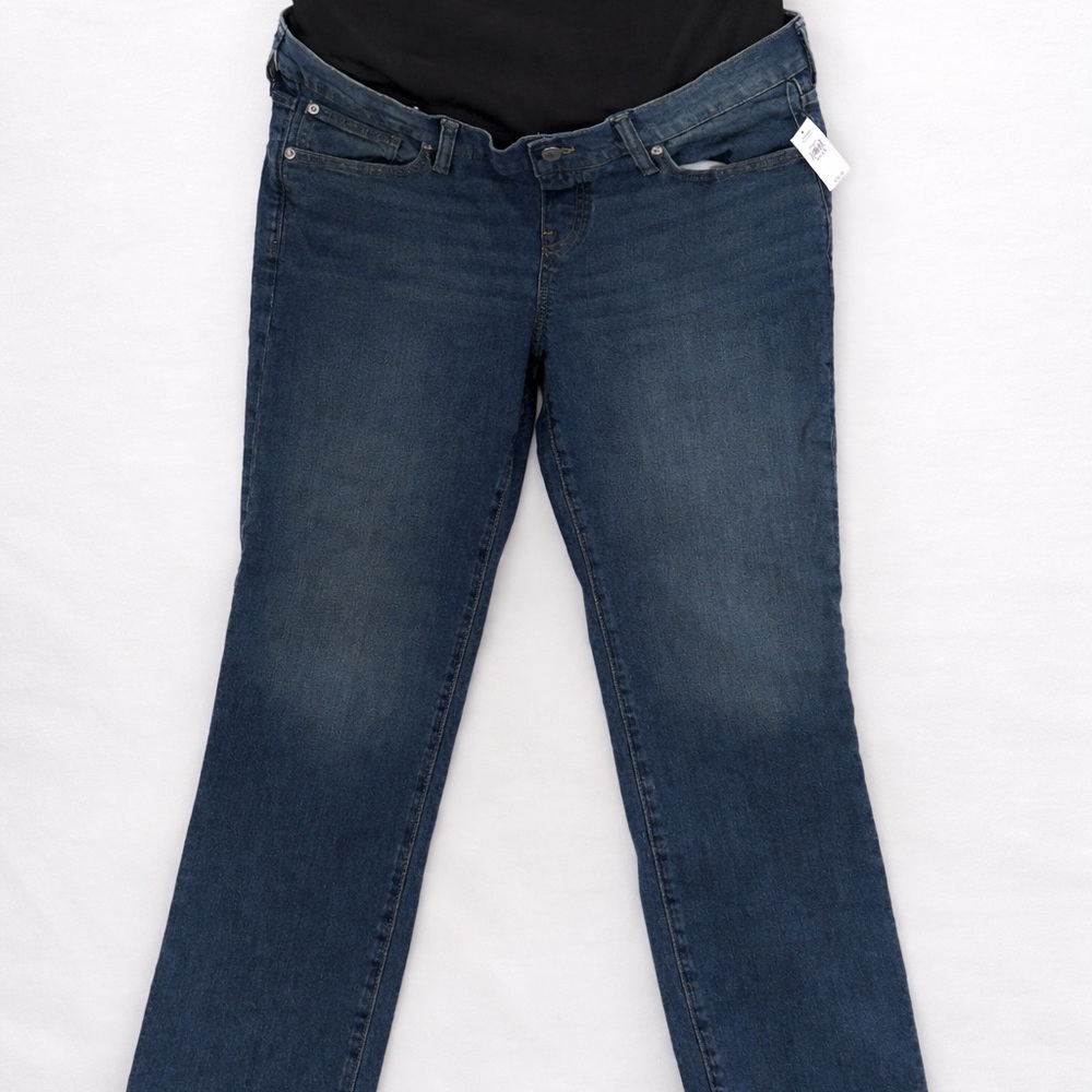 NWT GAP Dark Blue Maternity Straight Leg Jeans